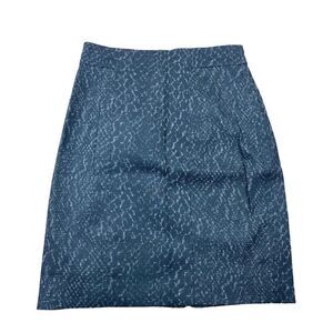 Tahari womens Madie pencil mini skirt black tab snakeskin 4